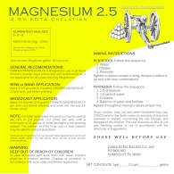 MAGNESIUM 2.5 (2.5% LIQUID Mg EDTA)