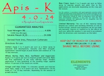 Apis-K 4-0-24 (for Cotton & Soybeans)